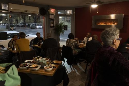 Diners enjoy the intimate atmosphere at Water For Chocolate in Baltimore at the Jan. 30 Chef's Table event.